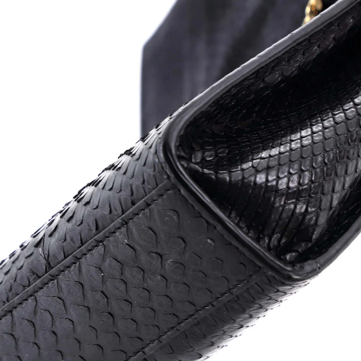 Classic Monogram Tassel Crossbody Bag Python Medium - Deep Luxury