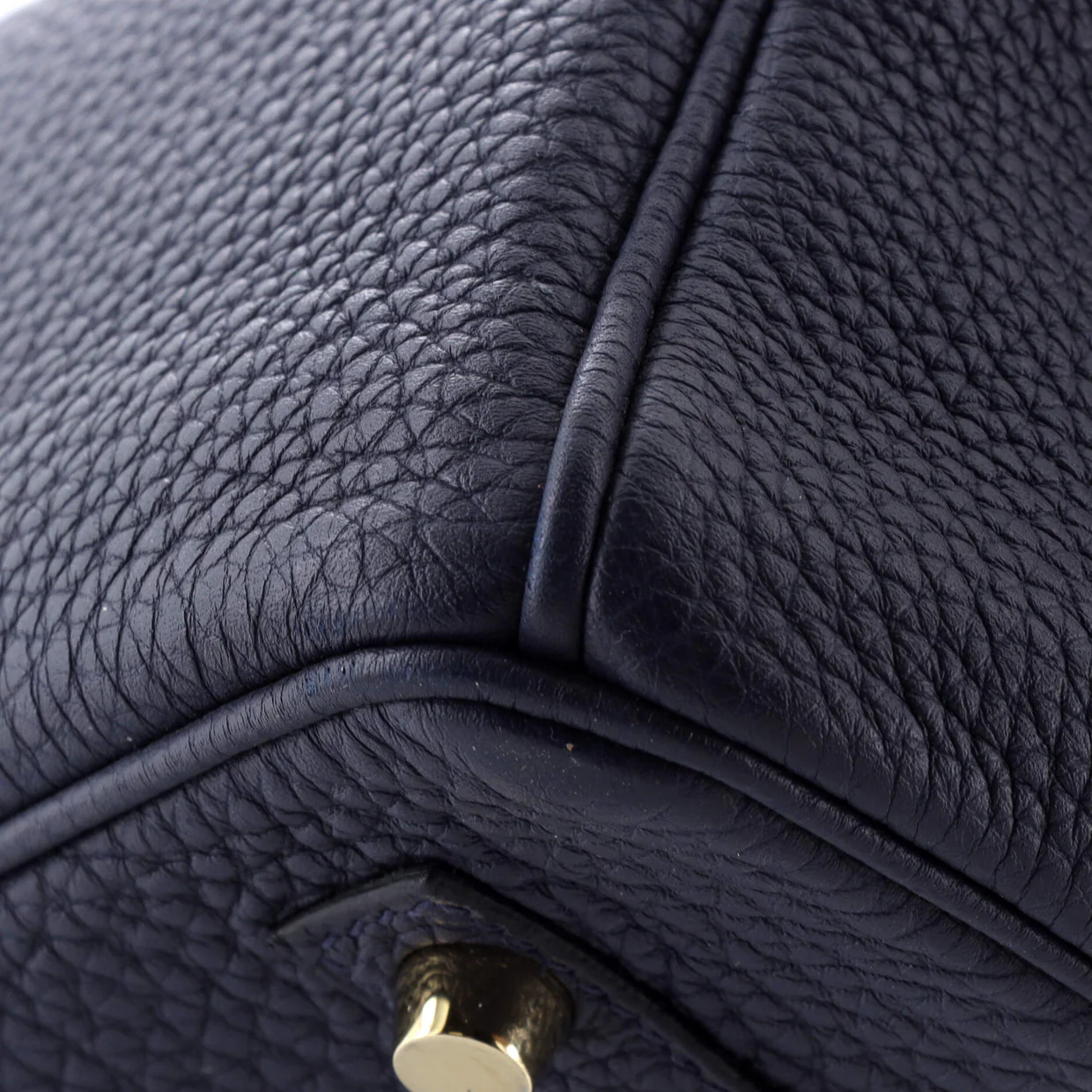 Birkin Handbag Bleu Nuit Togo with Gold Hardware 30 - Deep Luxury
