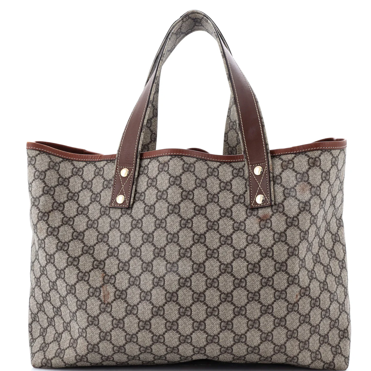 Web Loop Tote GG Coated Canvas Medium - Deep Luxury