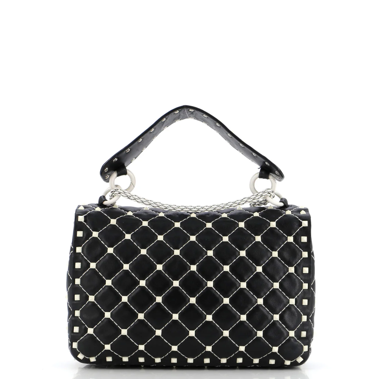 Rockstud Spike Flap Bag Quilted Leather Medium - Deep Luxury