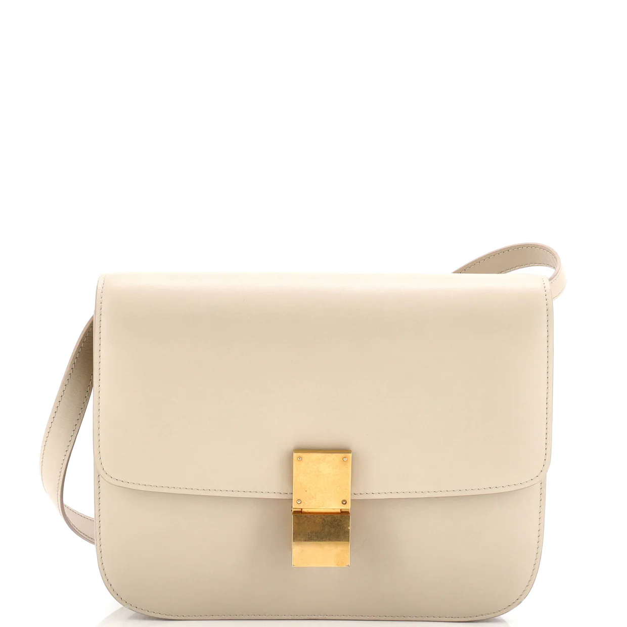 Classic Box Bag Smooth Leather Medium - Deep Luxury