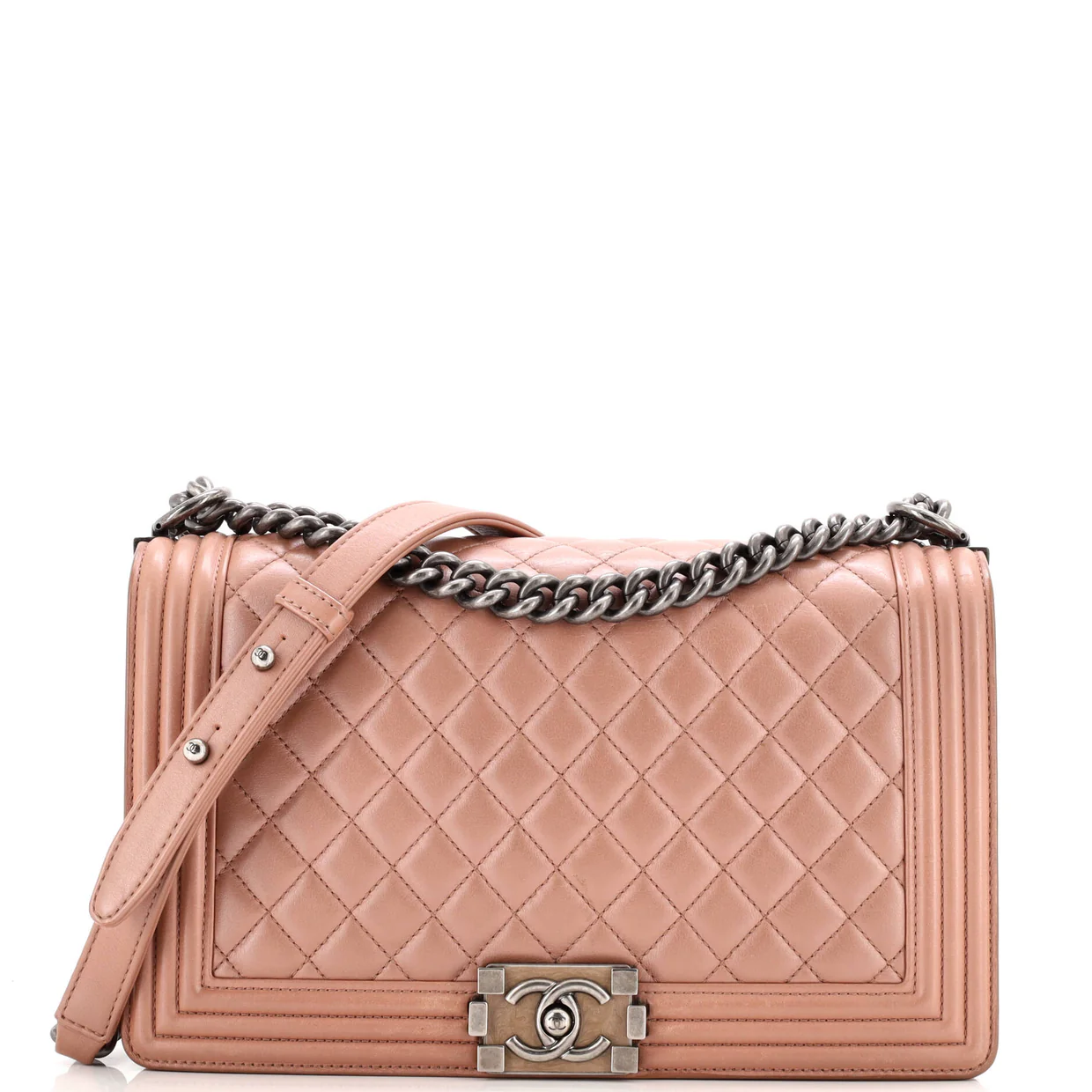 Boy Flap Bag Quilted Calfskin Old Medium - Deep Luxury