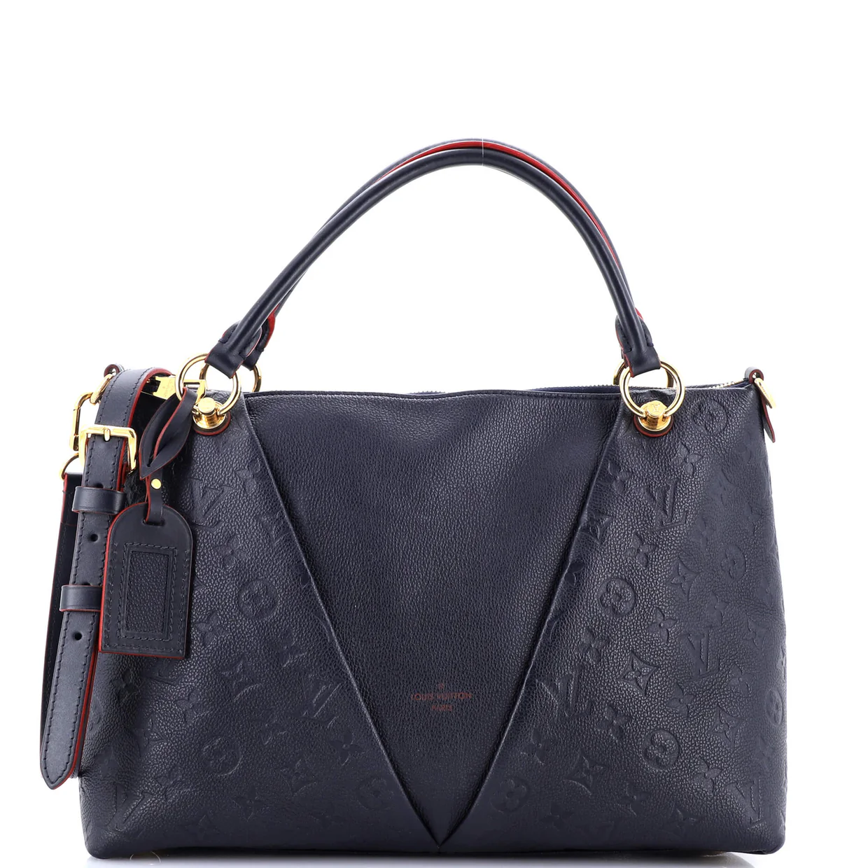 V Tote Monogram Empreinte Leather MM - Deep Luxury
