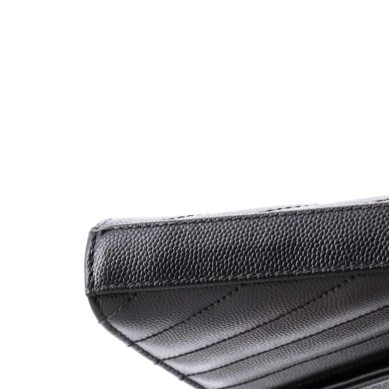 Classic Monogram Wallet on Chain Matelasse Chevron Leather Medium - Deep Luxury