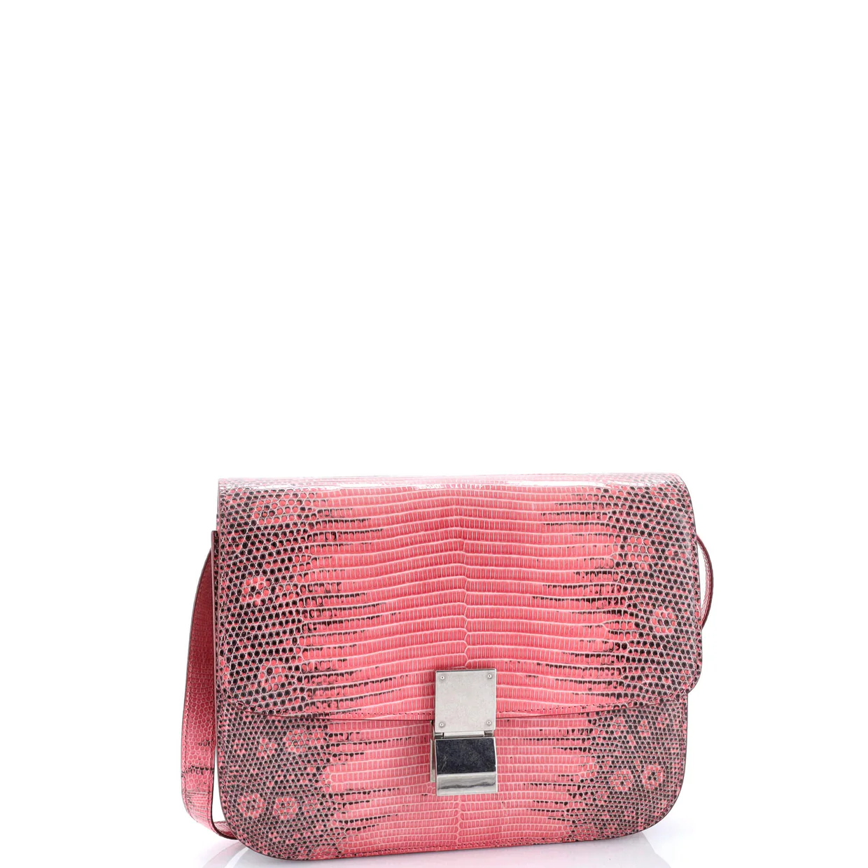 Classic Box Bag Lizard Medium - Deep Luxury