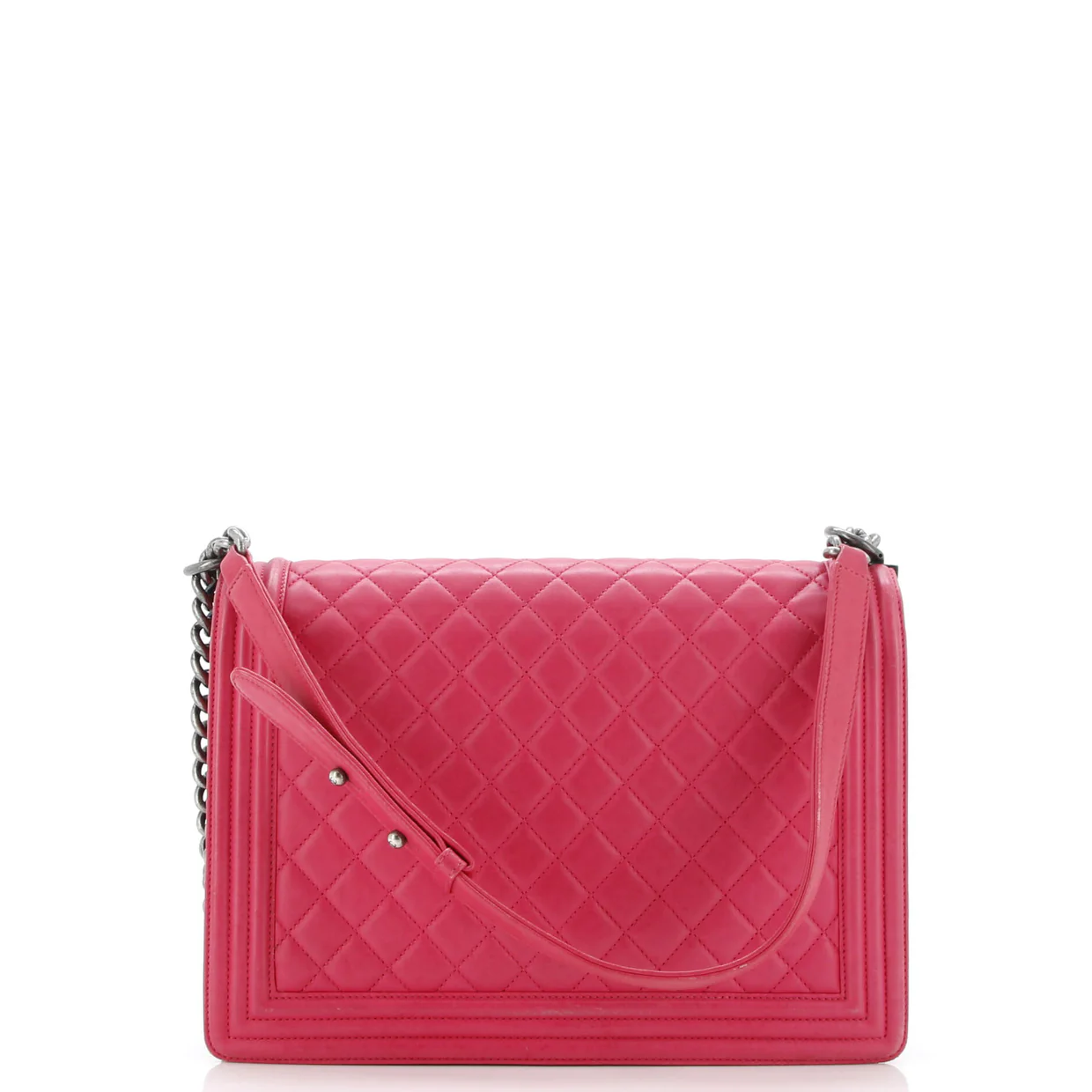 Boy Flap Bag Quilted Calfskin Large - Deep Luxury