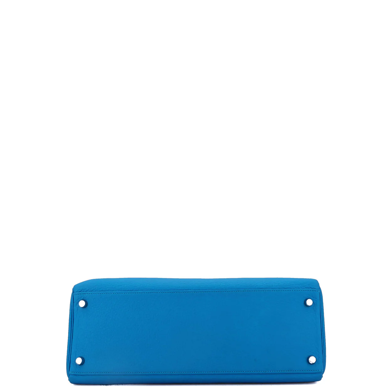 Kelly Handbag Bleu Hydra Clemence with Palladium Hardware 35 - Deep Luxury