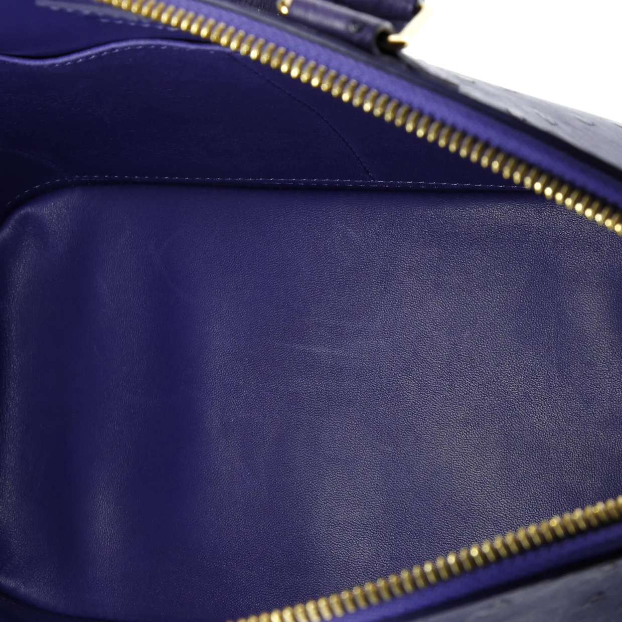 Alma Handbag Ostrich PM - Deep Luxury