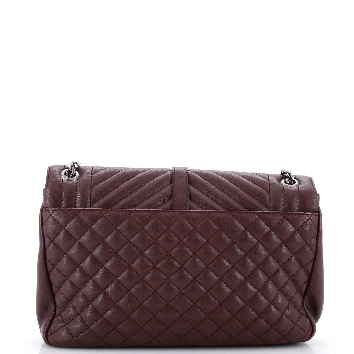 Classic Monogram Slouchy Envelope Satchel Mixed Matelasse Leather Large - Deep Luxury