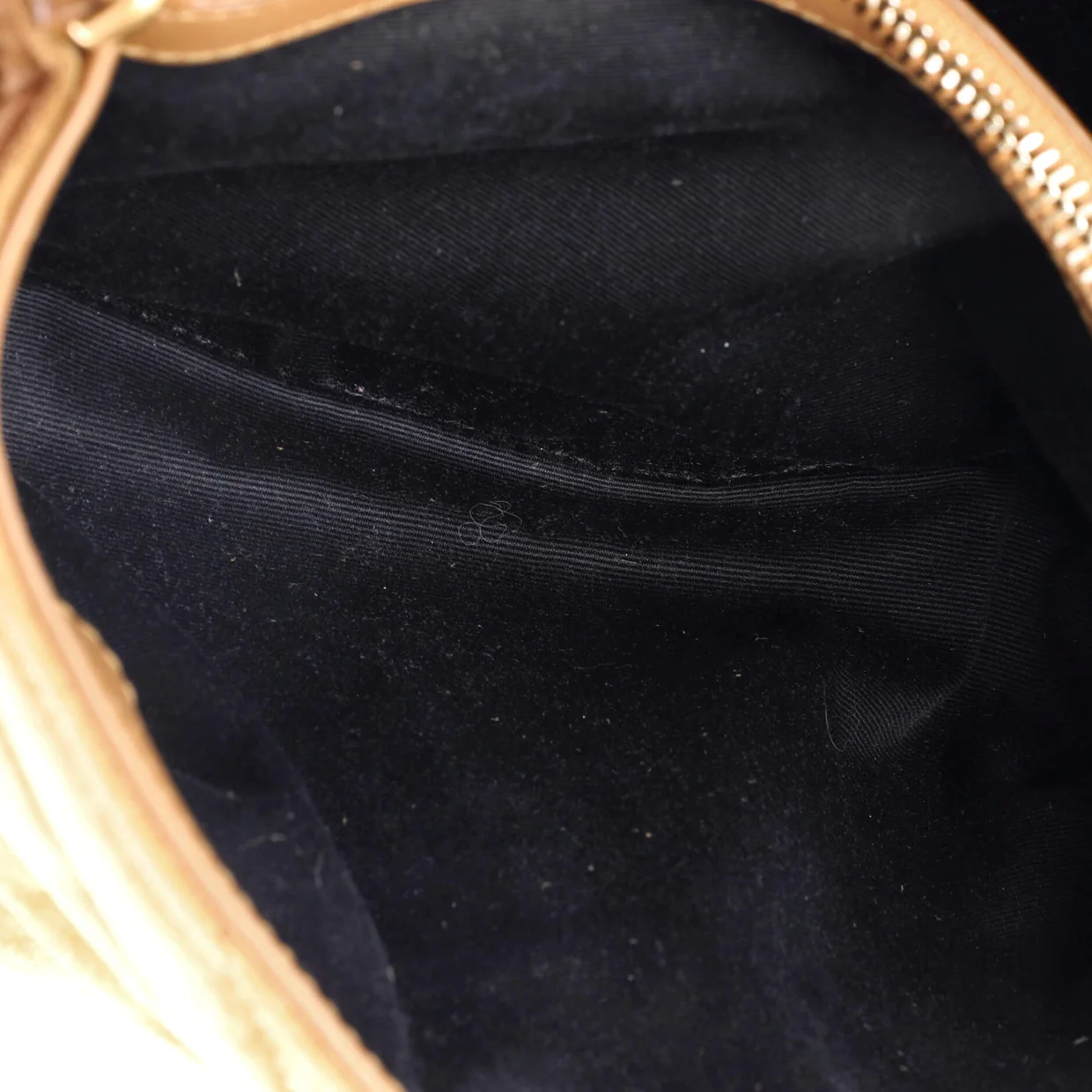 Loulou Shoulder Bag Matelasse Chevron Suede Small - Deep Luxury