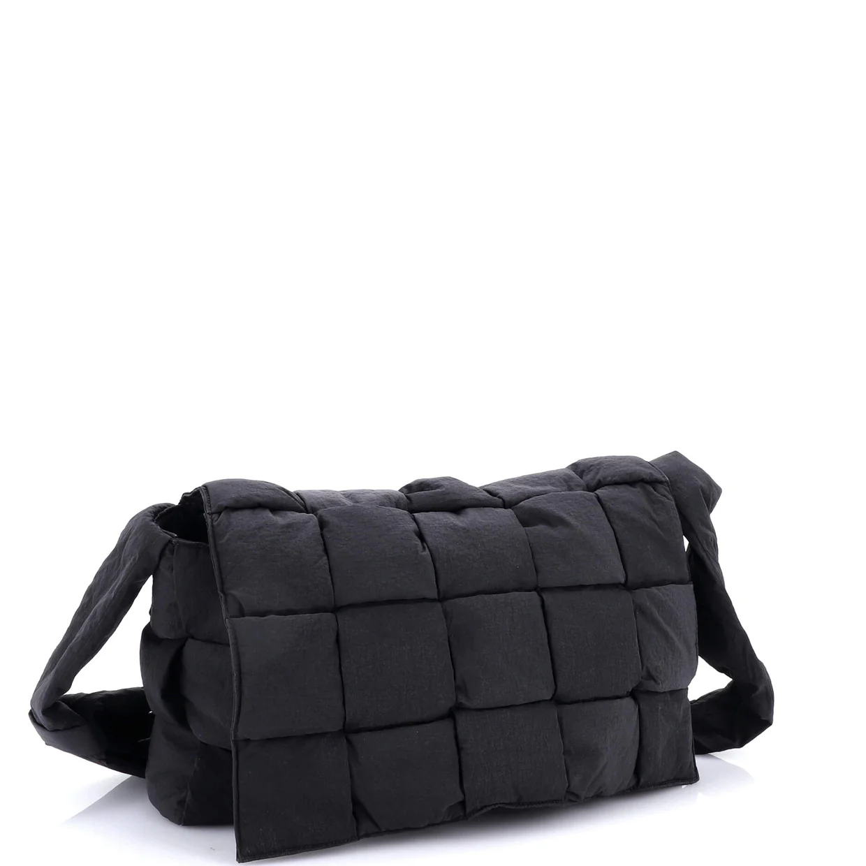 Cassette Crossbody Bag Maxi Intrecciato Nylon Large - Deep Luxury