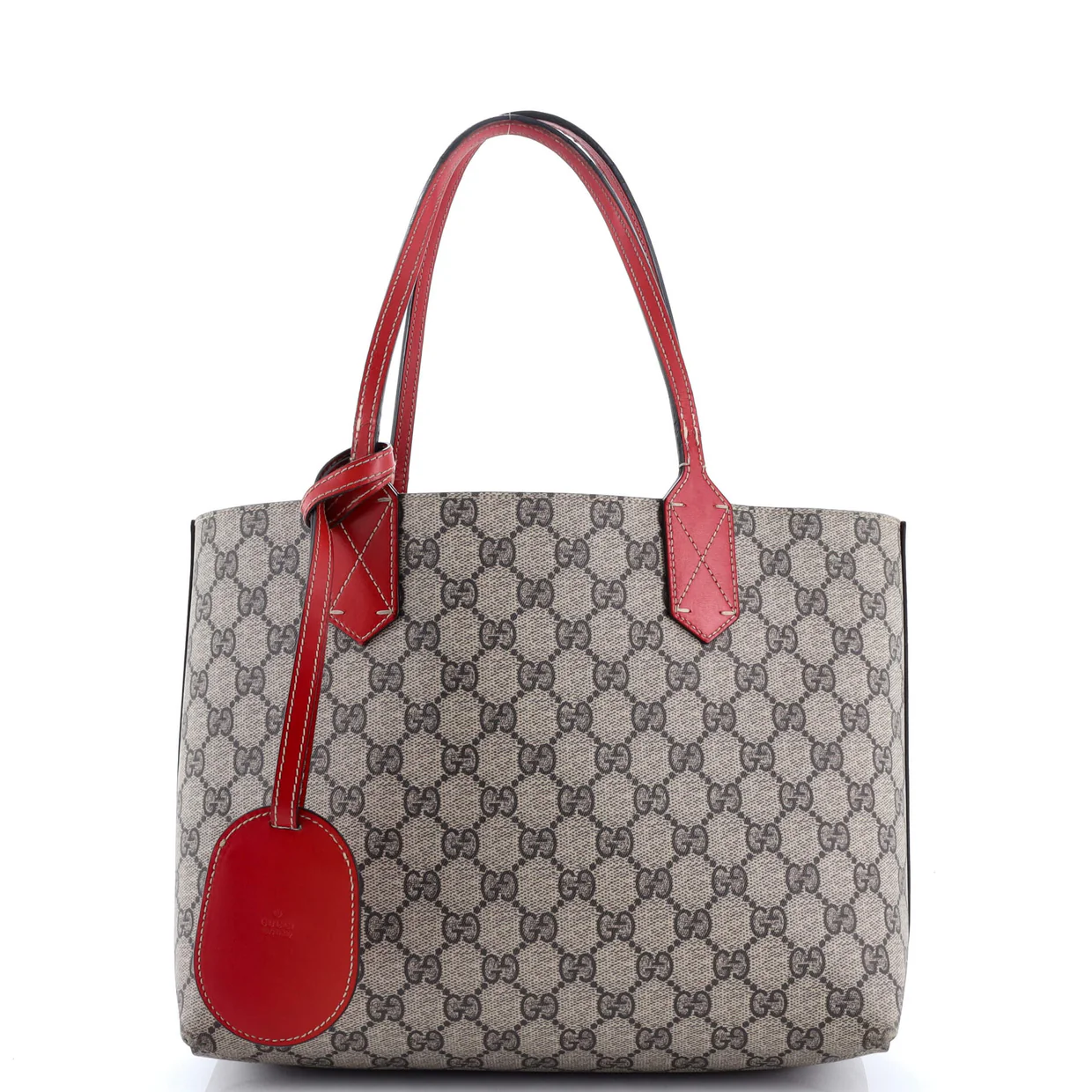 Reversible Tote GG Print Leather Small - Deep Luxury