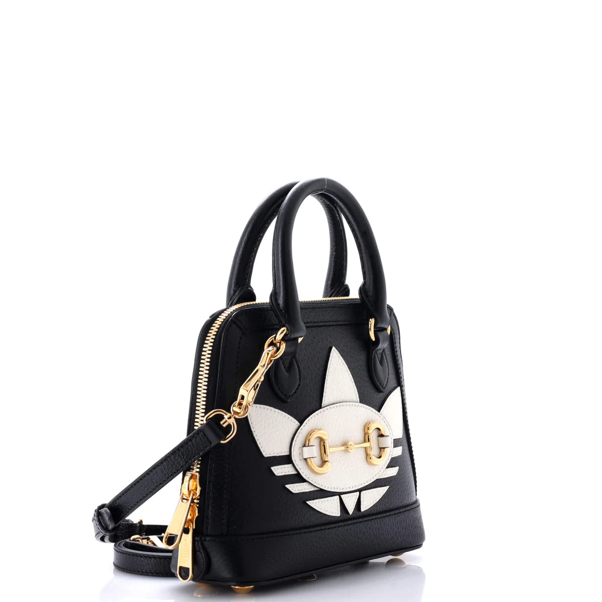 x Adidas Horsebit 1955 Top Handle Bag Leather with Applique Mini - Deep Luxury