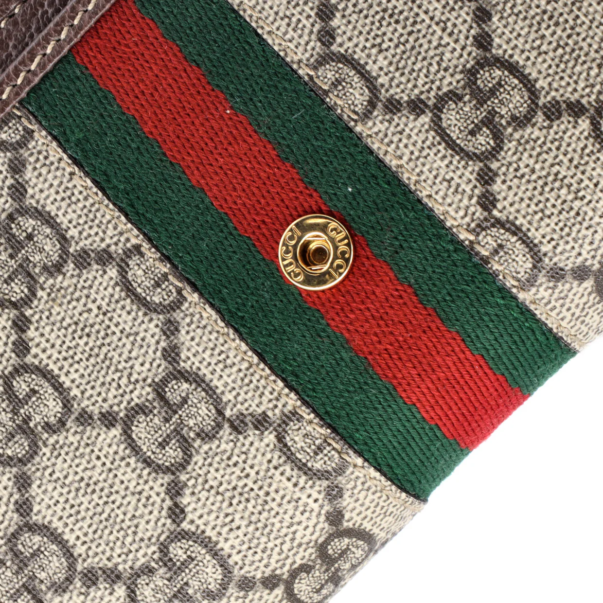 Ophidia Chain Wallet GG Coated Canvas - Deep Luxury