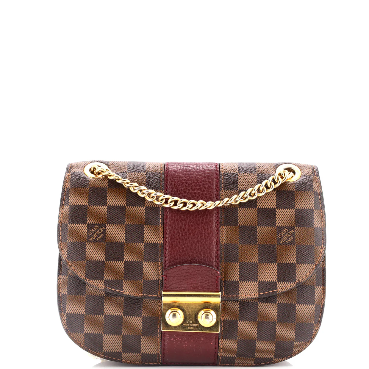 Wight Handbag Damier with Leather - Deep Luxury