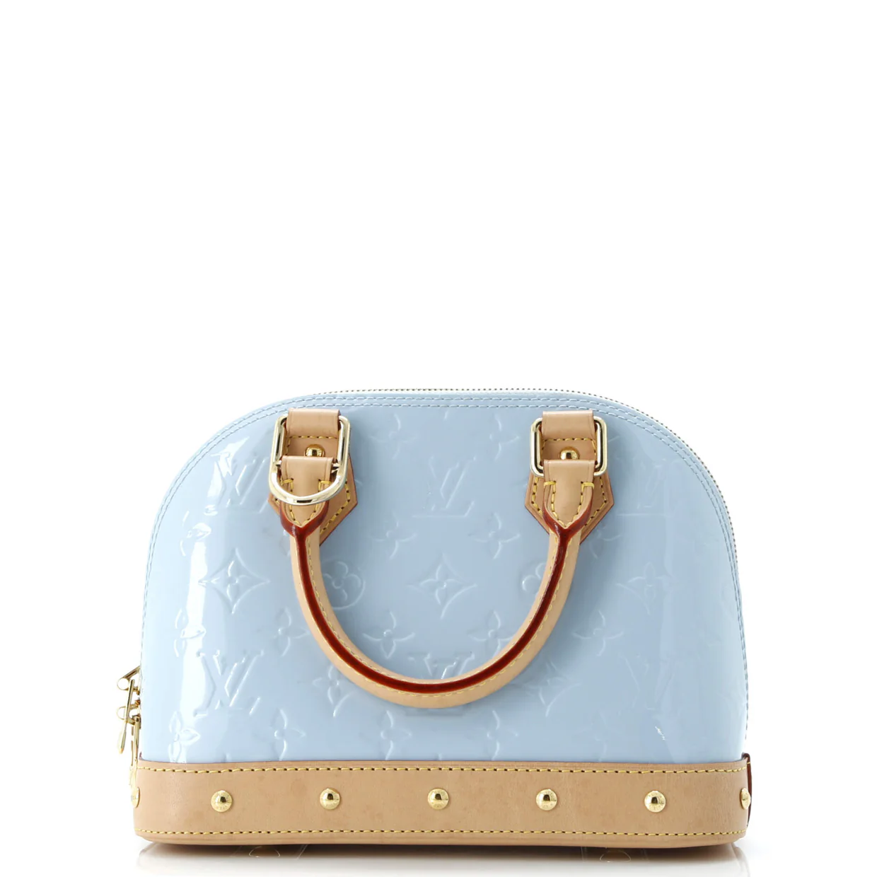 Alma Charm Chain Handbag Monogram Vernis BB - Deep Luxury