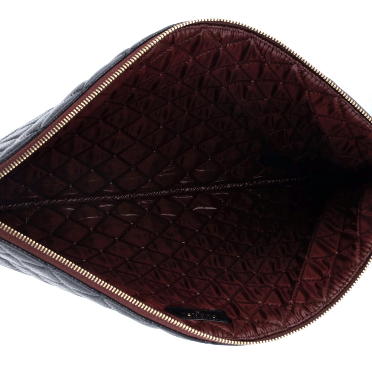 O Case Clutch Quilted Caviar Large - Deep Luxury