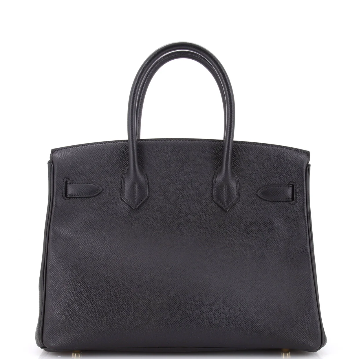 Birkin Handbag Noir Epsom with Gold Hardware 30 - Deep Luxury