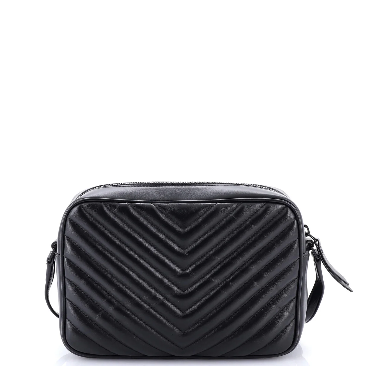 Lou Camera Bag Matelasse Chevron Leather Small - Deep Luxury