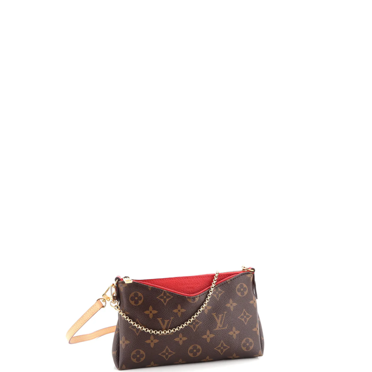 Pallas Clutch Monogram Canvas with Leather - Deep Luxury