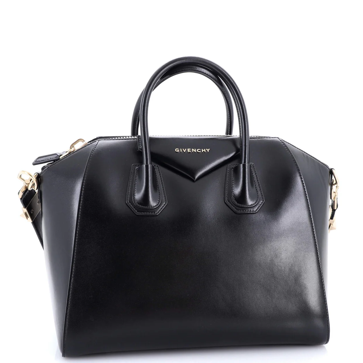 Antigona Bag Glazed Leather Medium - Deep Luxury