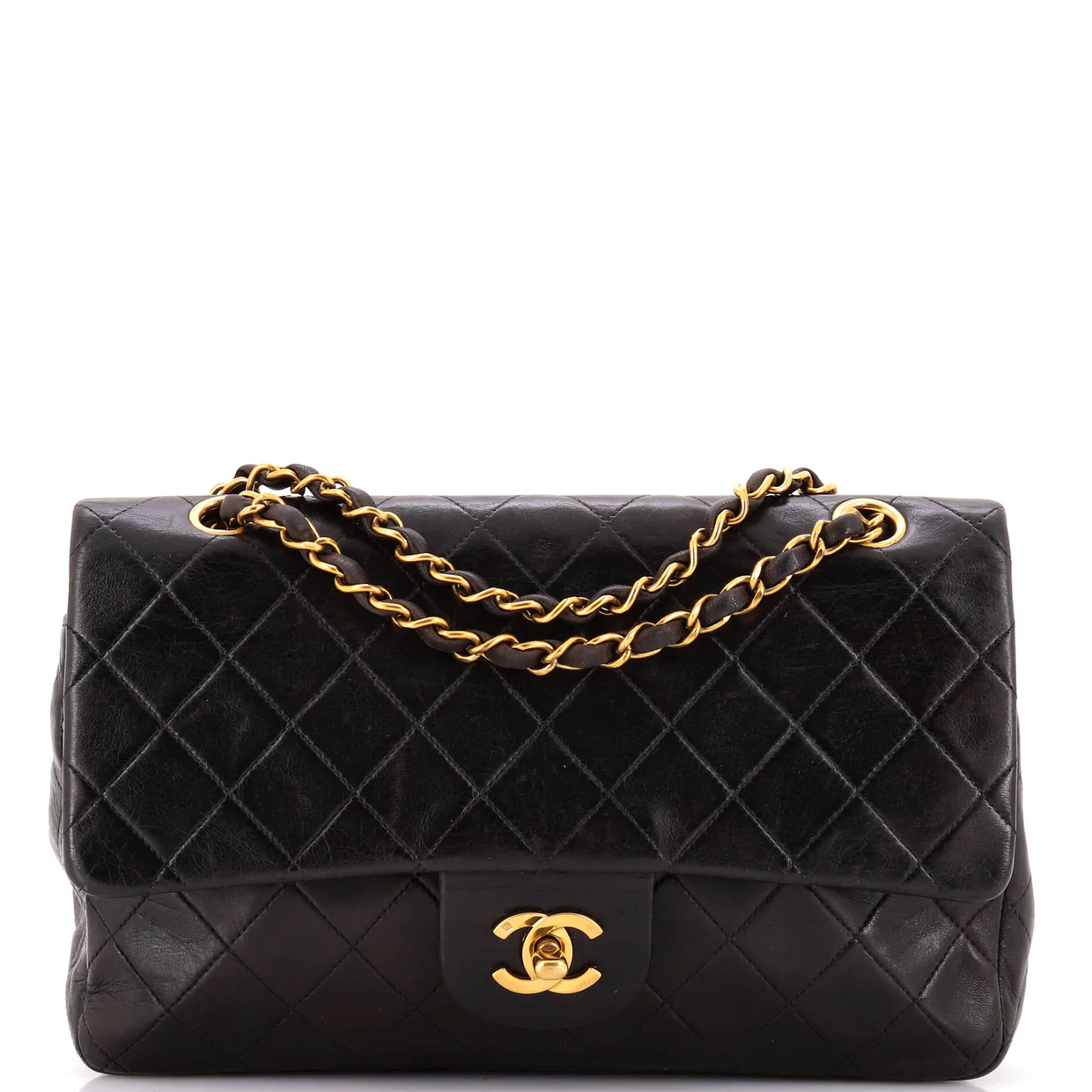 Vintage Classic Double Flap Bag Quilted Lambskin Medium - Deep Luxury