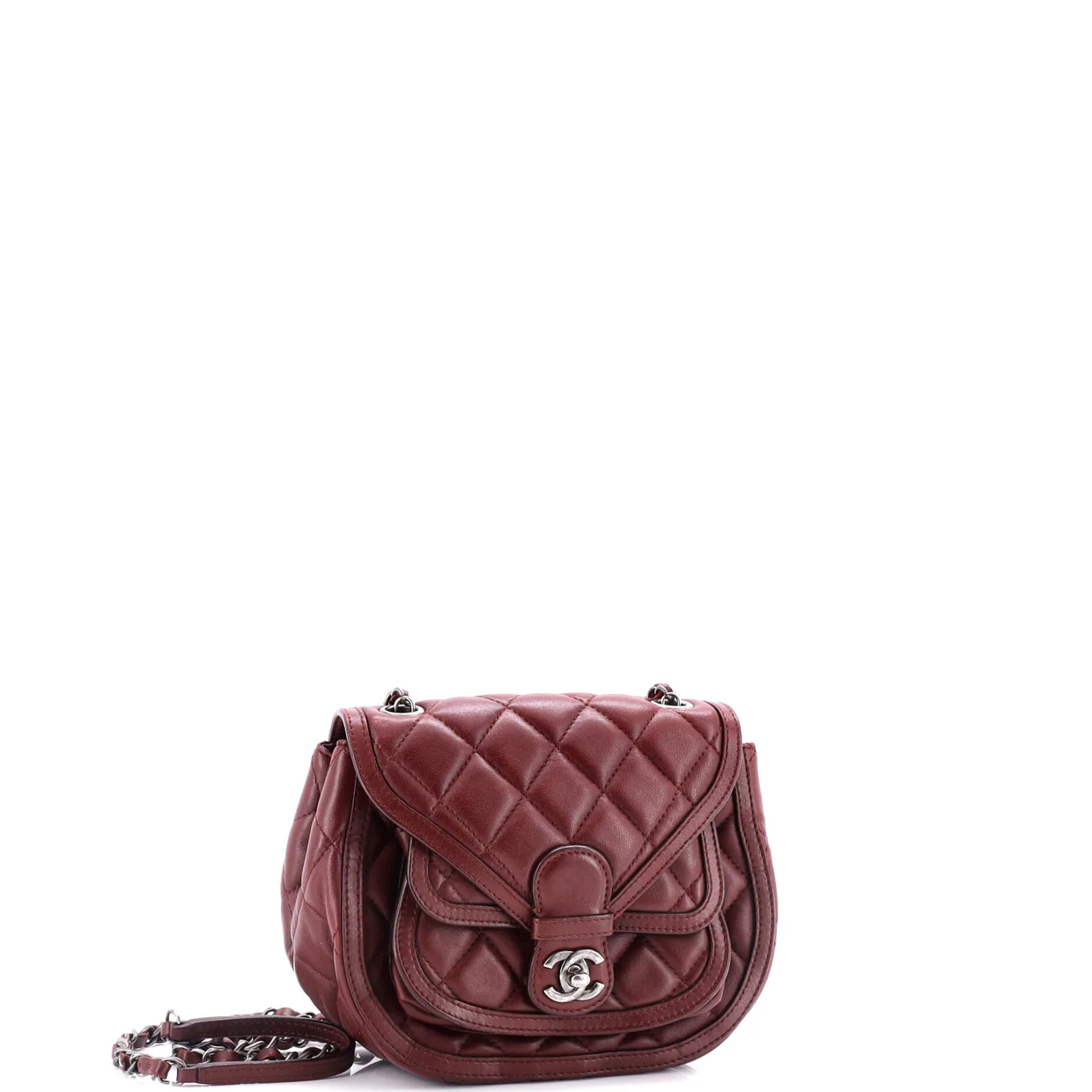 Saddle Bag Quilted Calfskin Small - Deep Luxury