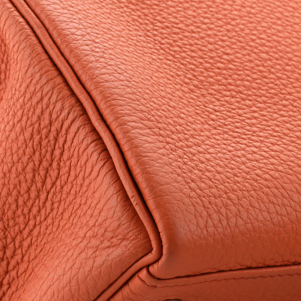 Kelly Handbag Terre Battue Togo with Palladium Hardware 28 - Deep Luxury