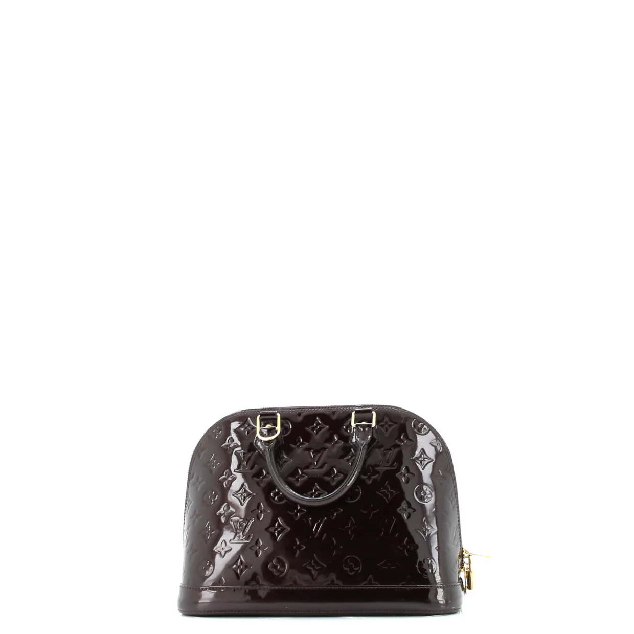Alma Handbag Monogram Vernis PM - Deep Luxury