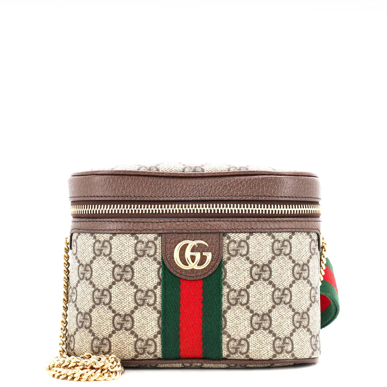 Ophidia Chain Belt Bag GG Coated Canvas Small - Deep Luxury