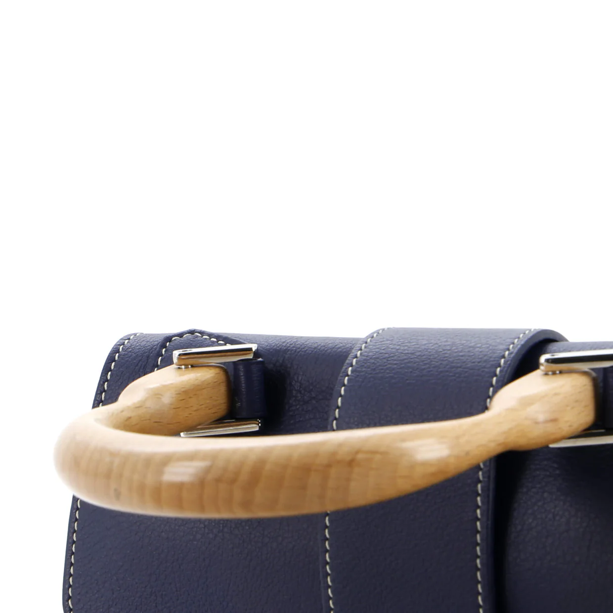 Saigon Top Handle Bag Coated Canvas with Leather Mini - Deep Luxury