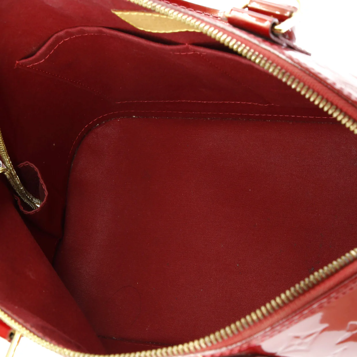 Alma Handbag Monogram Vernis PM - Deep Luxury