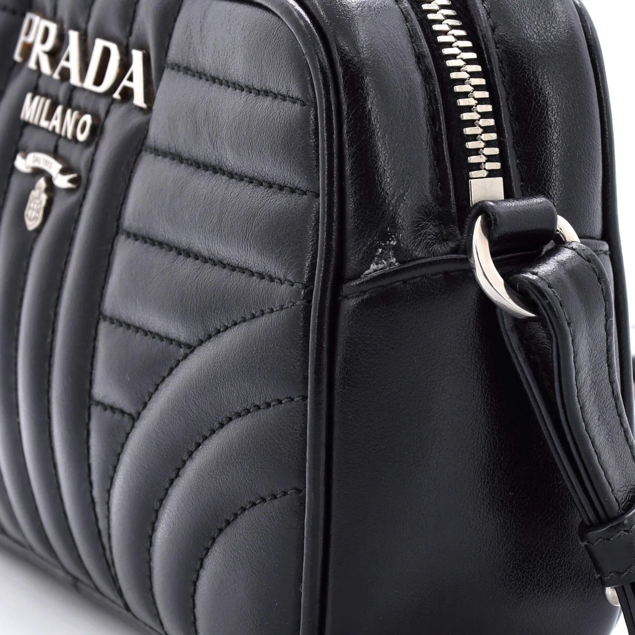 Camera Bag Diagramme Quilted Leather Mini - Deep Luxury
