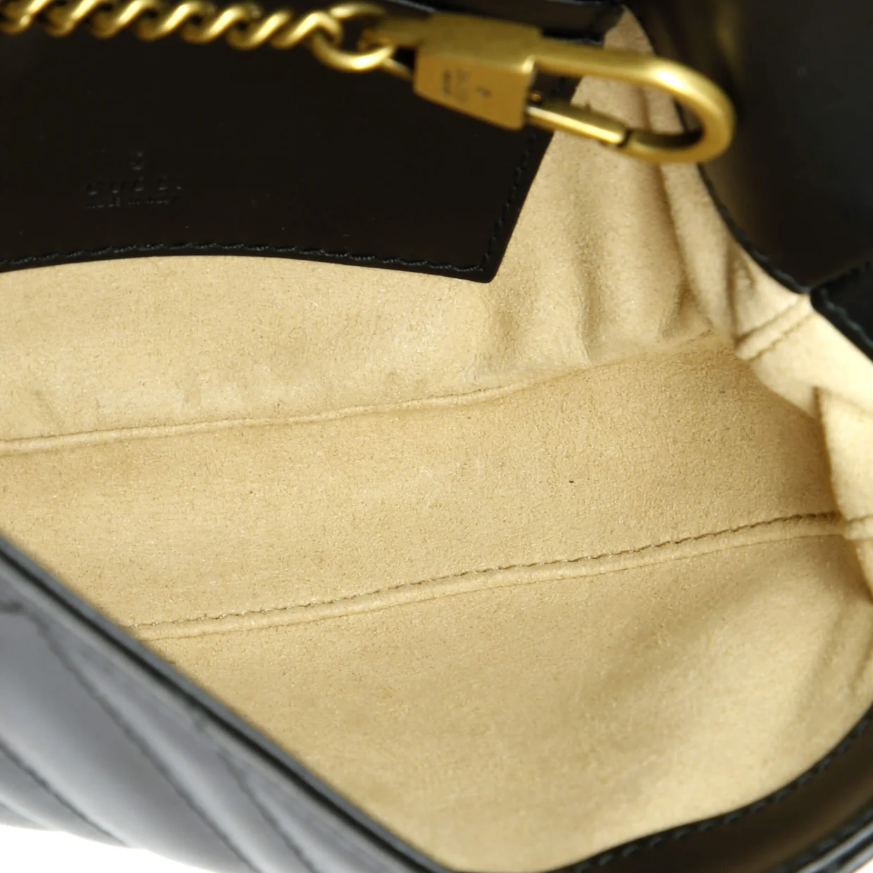 GG Marmont Half Moon Flap Crossbody Bag Matelasse Leather Mini - Deep Luxury