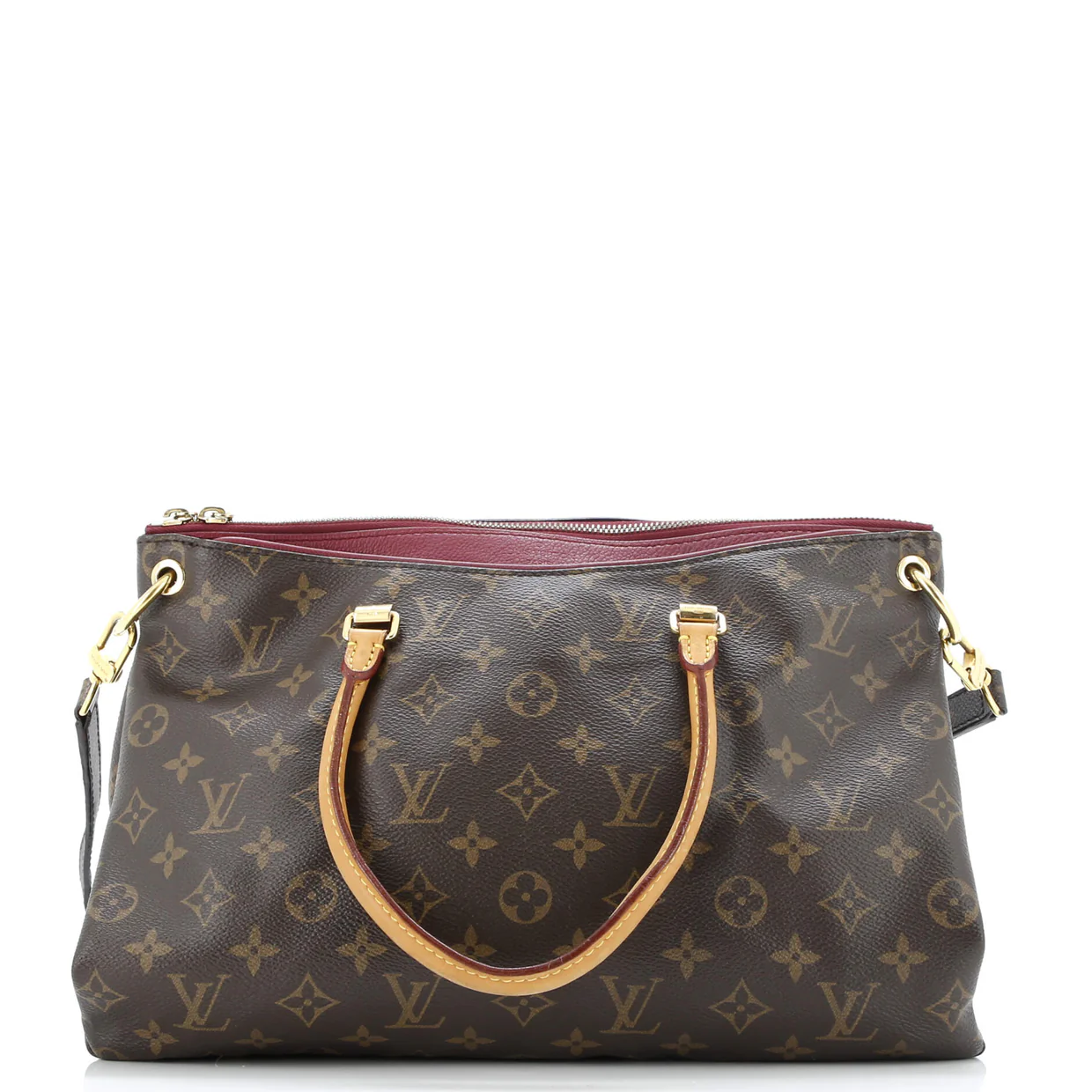 Pallas Tote Monogram Canvas with Leather - Deep Luxury