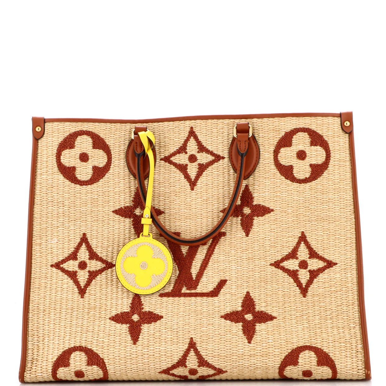 OnTheGo Tote Monogram Giant Raffia GM - Deep Luxury