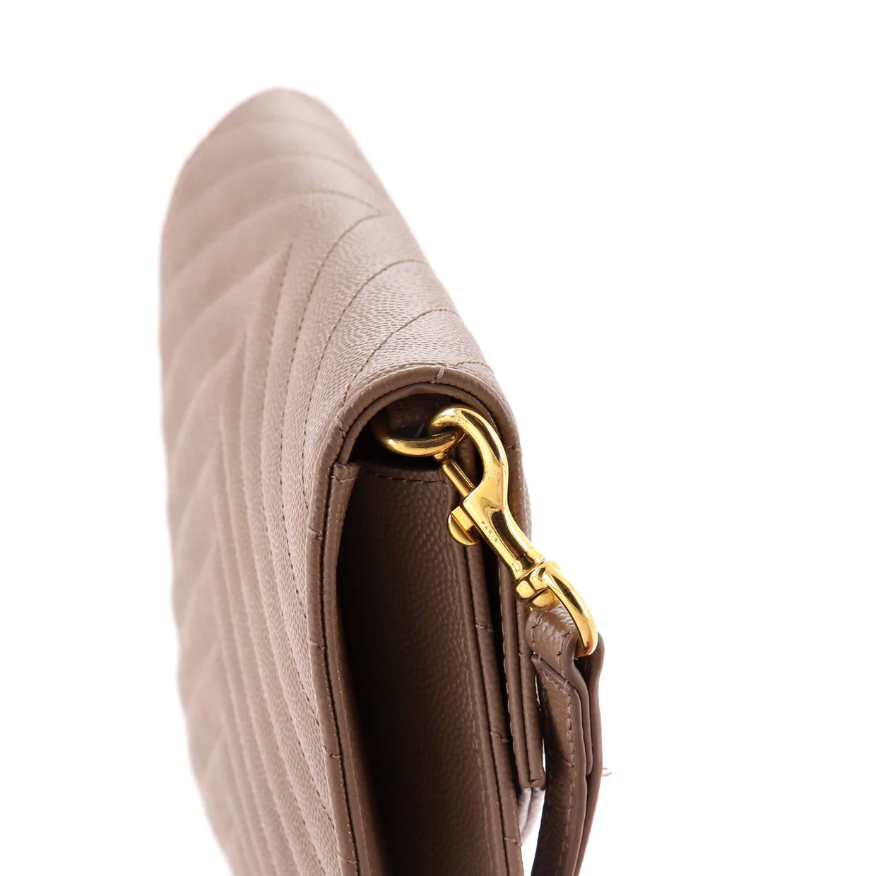 Classic Monogram Envelope Wristlet Clutch Matelasse Chevron Leather - Deep Luxury