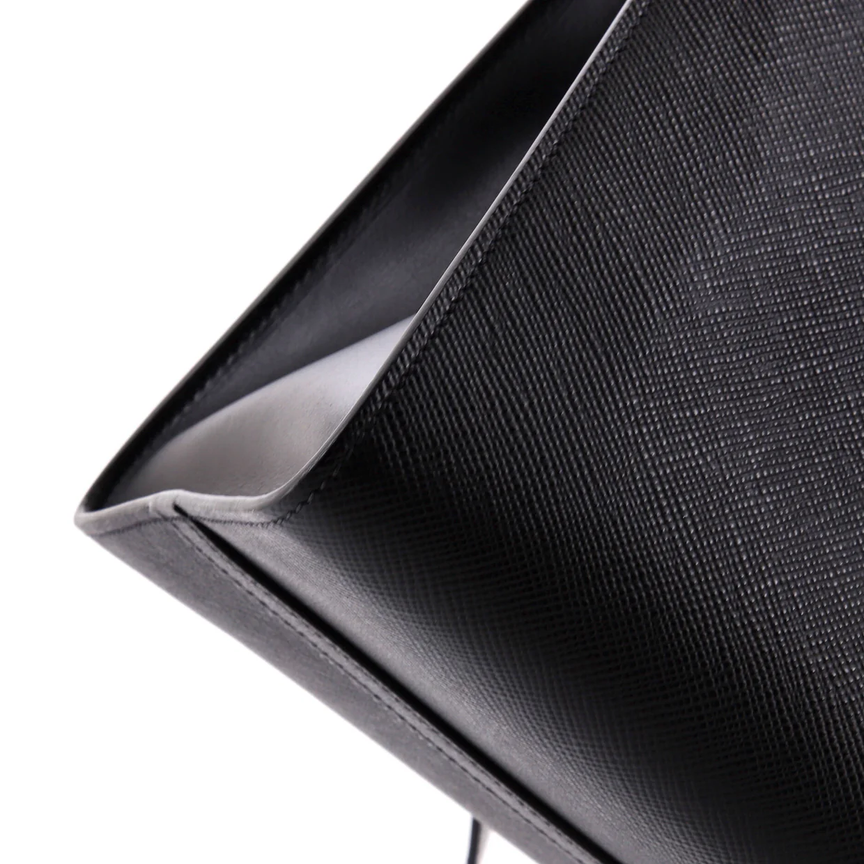 Monochrome Tote Saffiano with City Calf Medium - Deep Luxury
