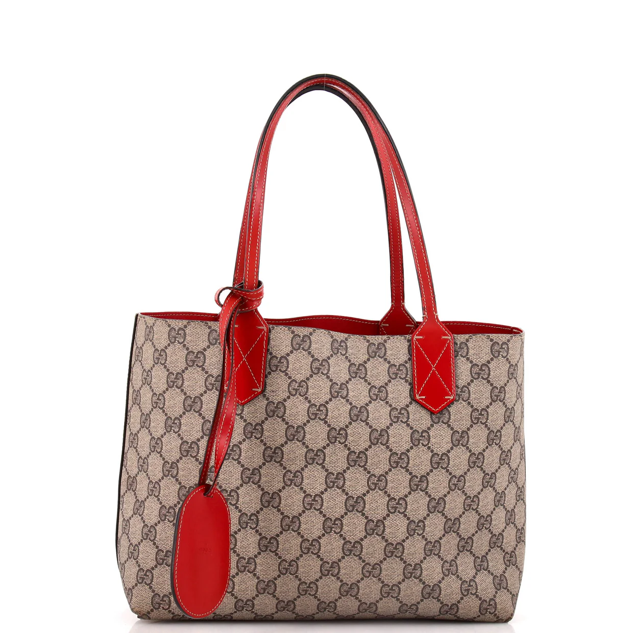 Reversible Tote GG Print Leather Small - Deep Luxury