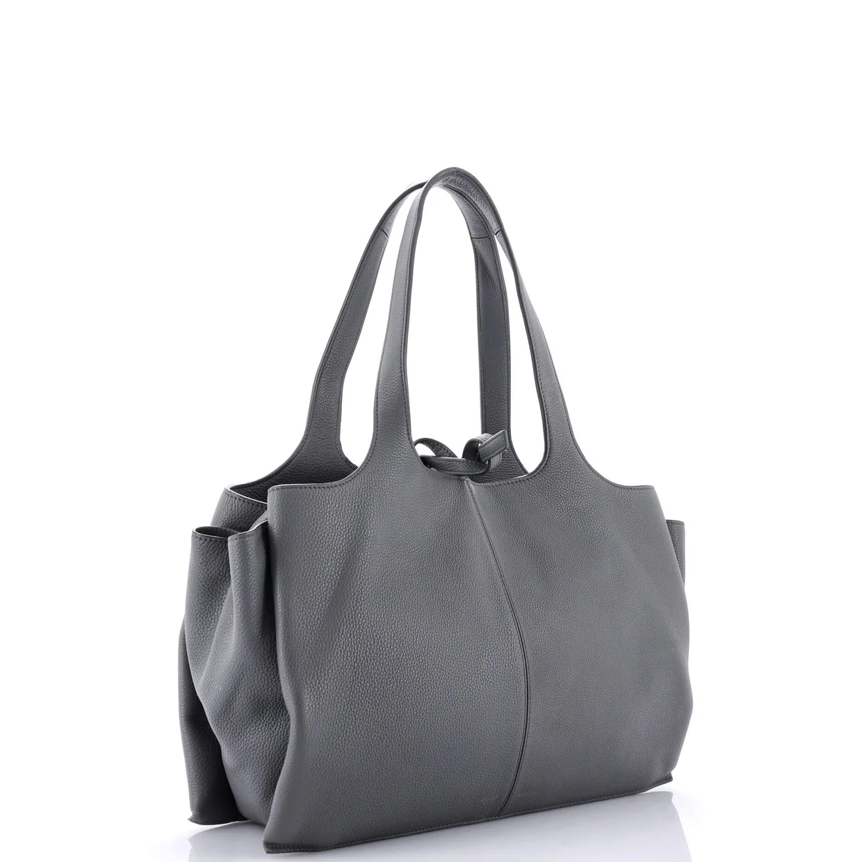 Tri-Fold Shoulder Bag Grained Calfskin Medium - Deep Luxury