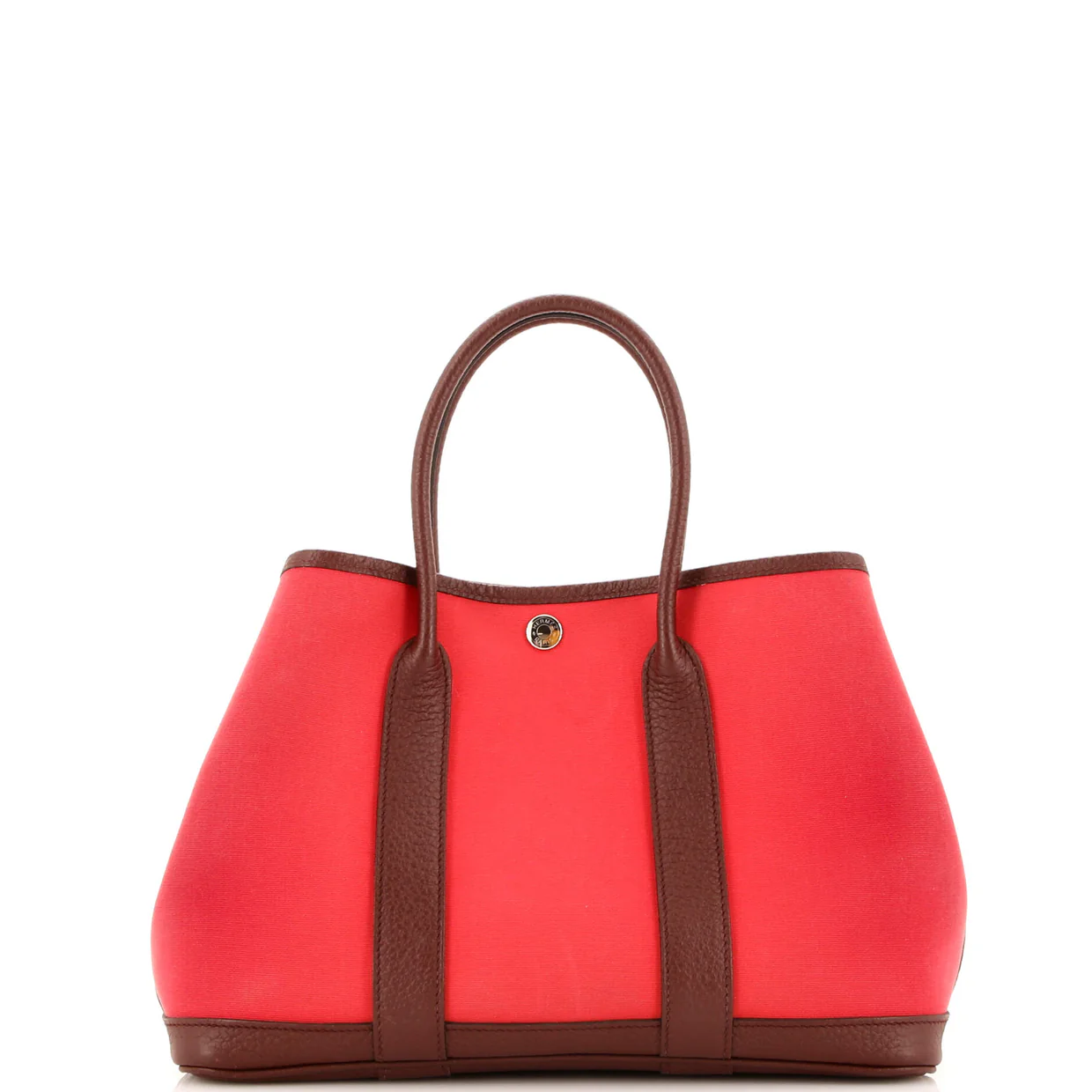 Garden Party Tote Toile and Leather 30 - Deep Luxury