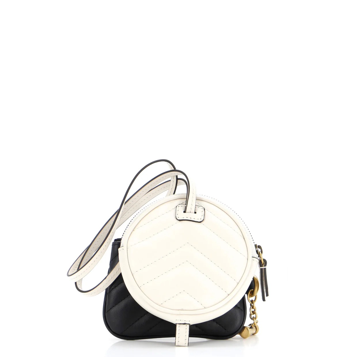 GG Marmont Coin Purse And Key Case Matelasse Chevron Leather - Deep Luxury