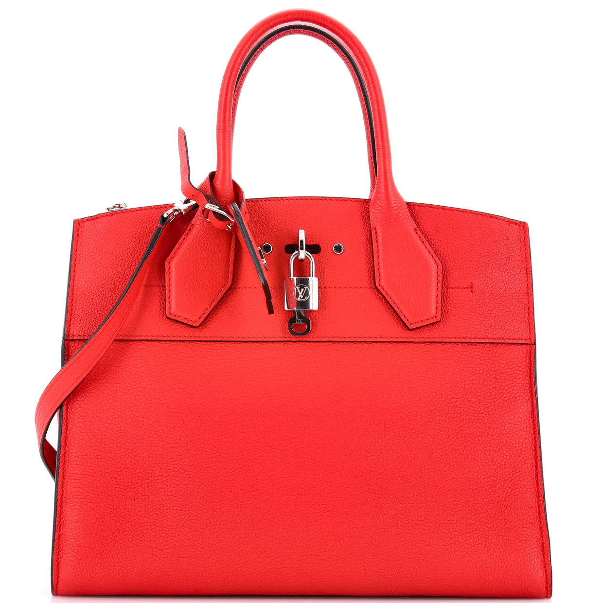 City Steamer Handbag Leather MM - Deep Luxury