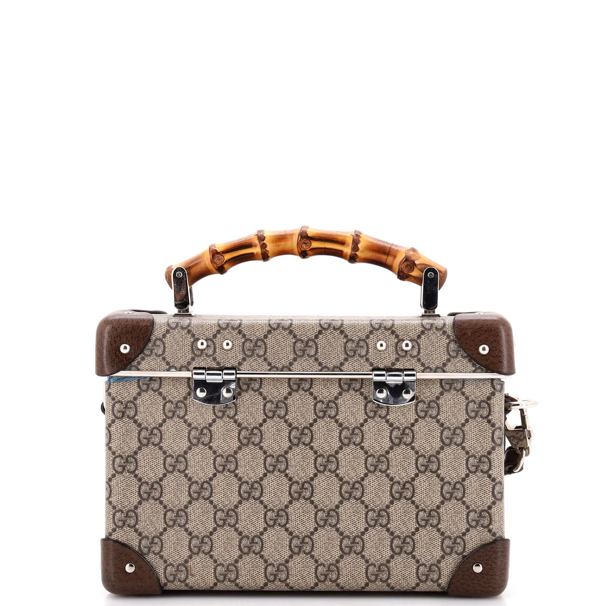 Bamboo Globe-Trotter Vanity Case GG Coated Canvas - Deep Luxury