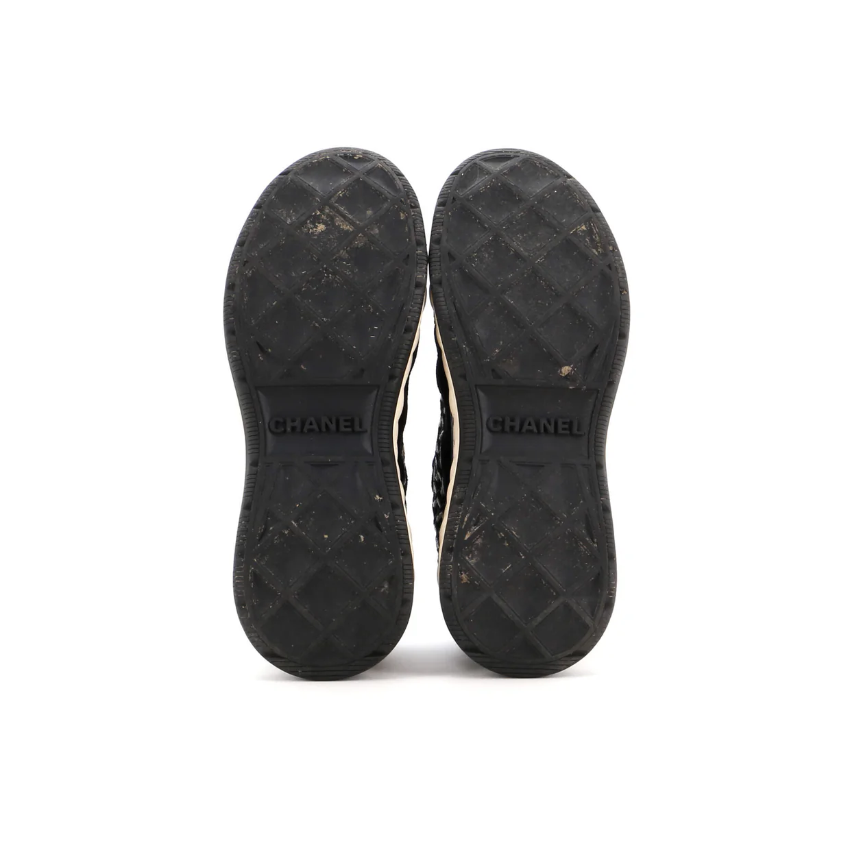 Women's CC Embroidery Sneakers Calfskin and Suede - Deep Luxury