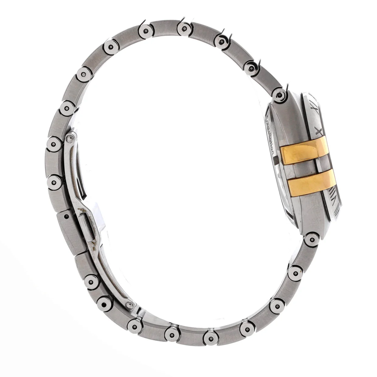 Constellation Co-Axial Chronometer Automatic Watch Stainless Steel and Yellow Gold with Diamond Markers and Mother of Pearl 27 - Deep Luxury