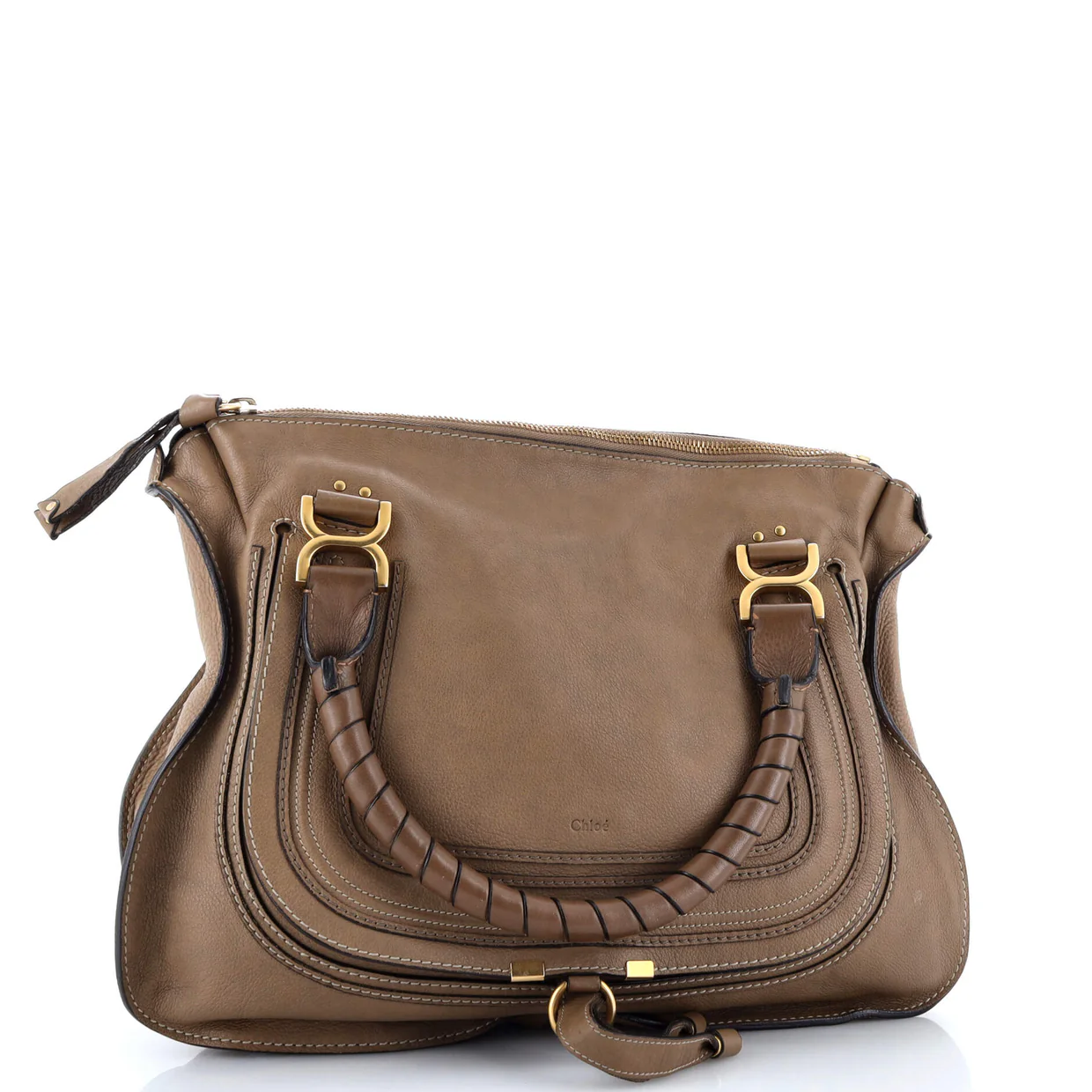 Marcie Satchel Leather Large - Deep Luxury