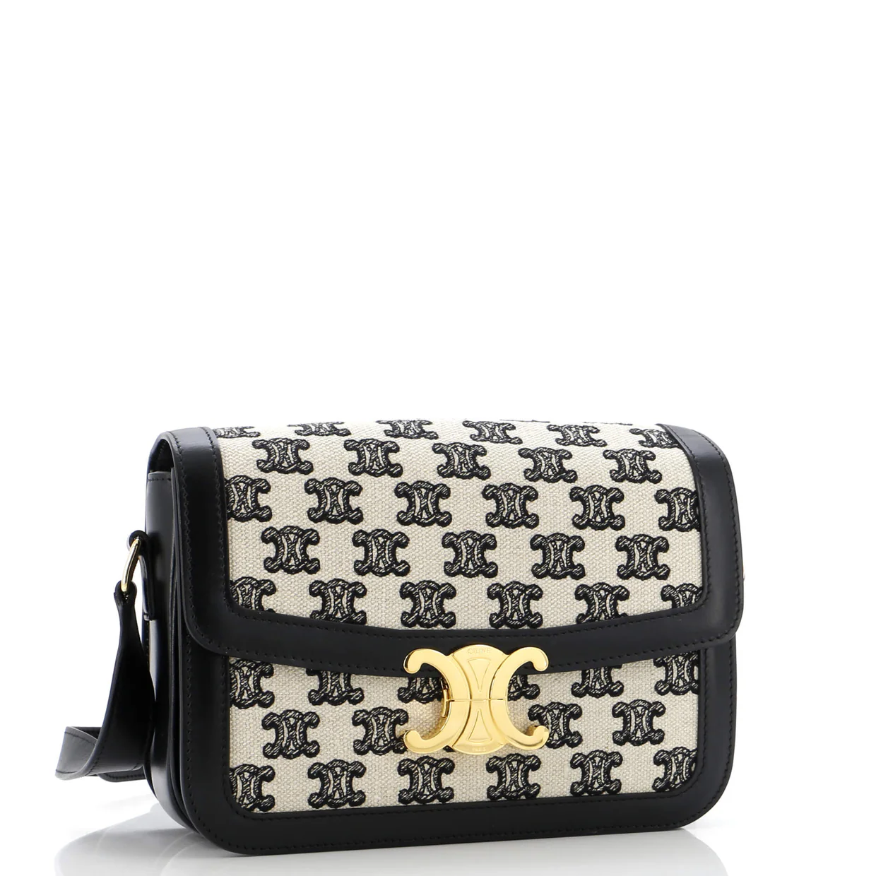 Triomphe Shoulder Bag Triomphe Canvas Medium - Deep Luxury