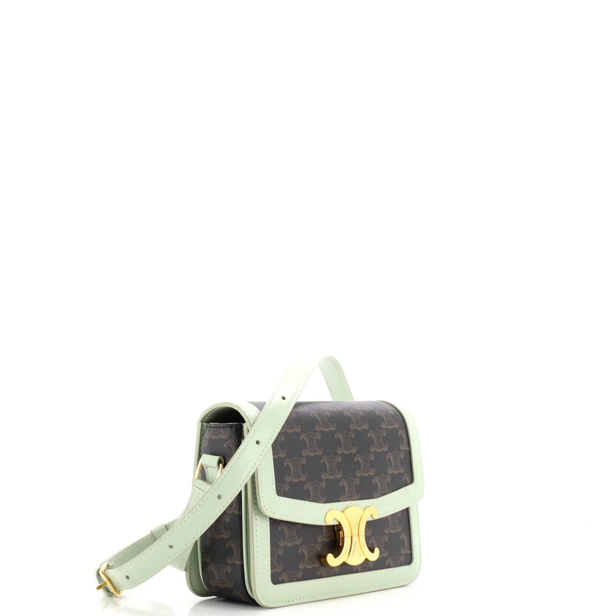 Triomphe Shoulder Bag Triomphe Coated Canvas Teen - Deep Luxury