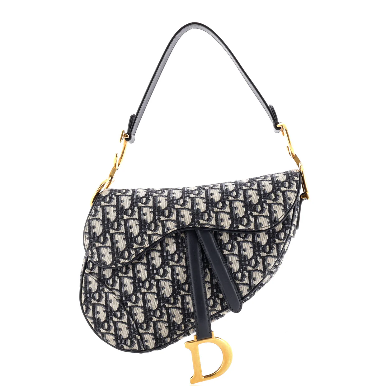 Saddle Handbag Oblique Canvas Medium - Deep Luxury